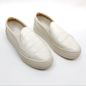 embossed croc bondi platform sneaker